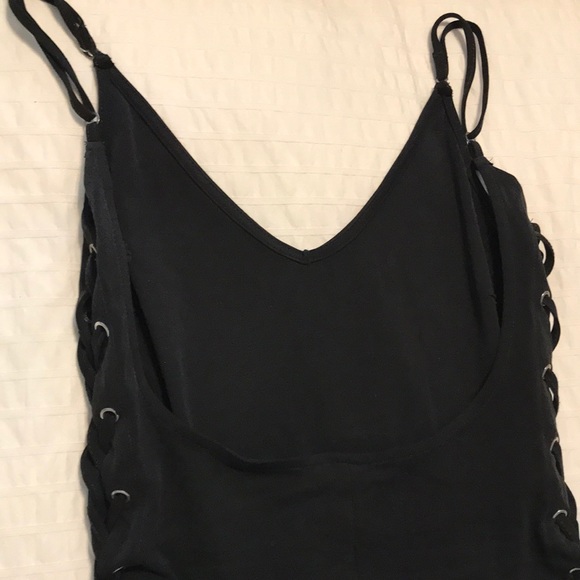 Black bodysuit - low back - side tie - Picture 2 of 6